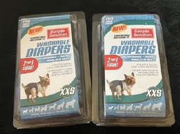 2 pkgs Washable pet diapers - (2 in each pkg) - size  XXS  $3