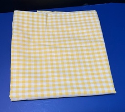   Yellow Gingham cotton fabric 2 1/2 yds