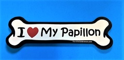 I Love My Papillon - magnet 7