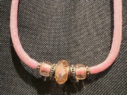 Light Pink Beaded Show Lead 36
