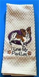 I love my Papillon hand towel 