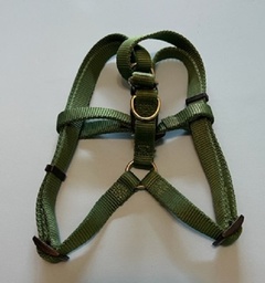 Green mesh step in harness