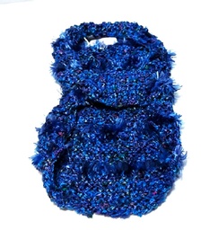 Hand Knit Blue coat XSmall