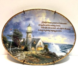1997 Thomas Kinkade's Guiding Lights A LIGHT IN THE STORM 
