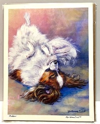 Papillon Dog Giclee Fine Art Print titled Chillin'