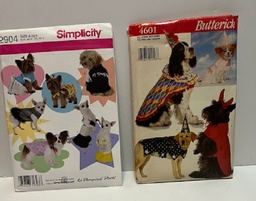 Butterick and Simplicity patterns doggie clothes $4