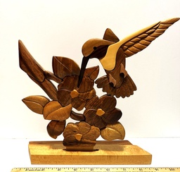 Hummingbird wall or table sculpture