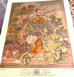 Print:  A Fruit Piece In the Cabinet at Houghton , from The Houghton Gallery 