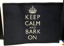 Keep Calm and Bark On  placemat for your dogs bowl