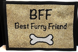 BFF placemat for your dogs bowl