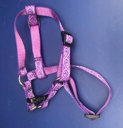Purple harness - with designs