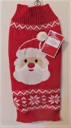 Cute Santa Face on Christmas Sweater - XS